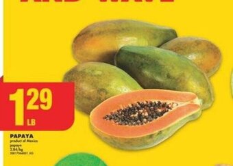 No Frills PAPAYA offer