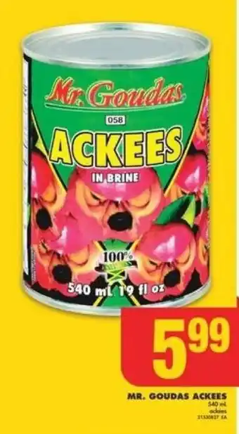 No Frills MR. GOUDAS ACKEES offer