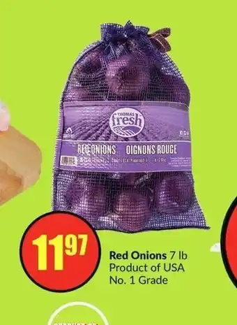 FreshCo Red Onions offer