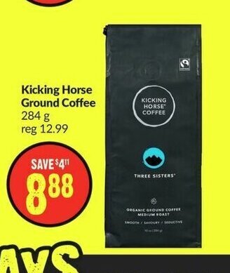 FreshCo Kicking Horse Ground Coffee 284 g offer