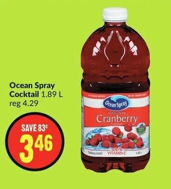 FreshCo Ocean Spray Cocktail 1.89 L offer