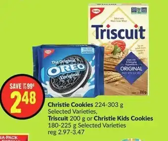 FreshCo Christie Cookies, Triscuit or Christie Kids Cookies offer