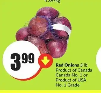 FreshCo Red Onions 3 lb offer
