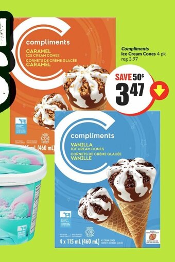FreshCo Compliments Ice Cream Cones offer