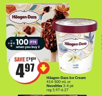 FreshCo Häagen-Dazs Ice Cream or Novelties offer