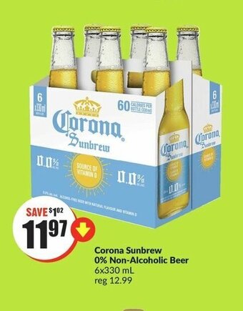 FreshCo Corona Sunbrew 0% Non-Alcoholic Beer offer