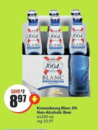 FreshCo Kronenbourg Blanc 0% Non-Alcoholic Beer 6x330 mL offer
