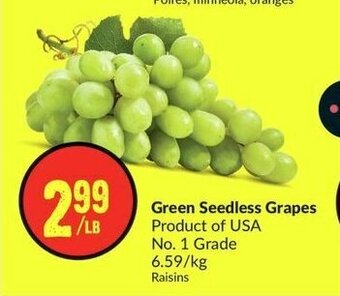 FreshCo Green Seedless Grapes offer