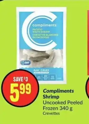FreshCo Compliments Shrimp 340 g offer
