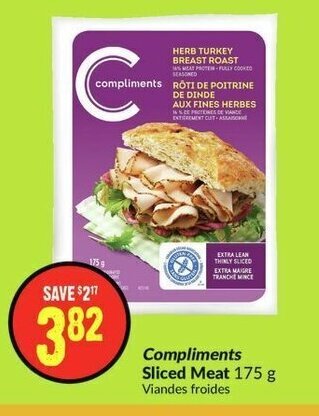 FreshCo Compliments Sliced Meat 175 g offer