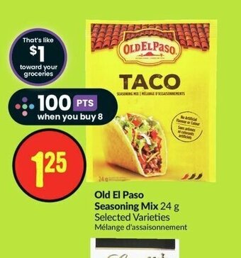 FreshCo Old El Paso Seasoning Mix 24 g offer