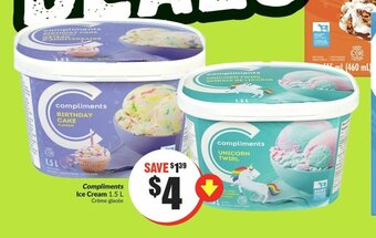 FreshCo Compliments Ice Cream 1.5 L offer