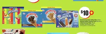 FreshCo Nestlé Drumstick Value Size, Nestlé Parlour Variety Pack or Lifesavers Ice Pops offer