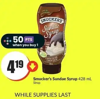 FreshCo Smucker's Sundae Syrup 428 mL offer