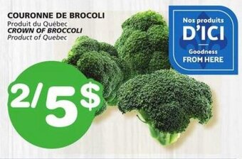 IGA CROWN OF BROCCOLI offer