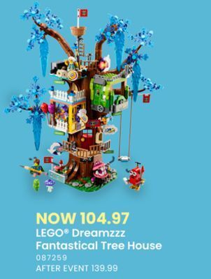 Toys R us Lego dreamzzz fantastical tree house offer
