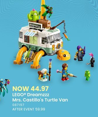 Toys R us Lego dreamzzz mrs. castillo's turtle van offer