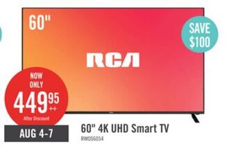 The Brick Rca 60 4k uhd webos smart tv offer