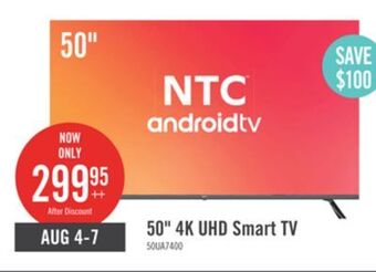 The Brick Ntc 50 uhd smart android tv offer