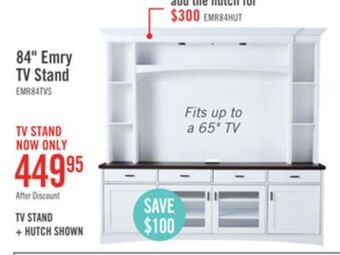 The Brick Emry 84 tv stand offer