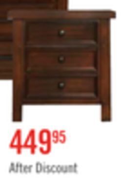 The Brick Sonoma nightstand offer