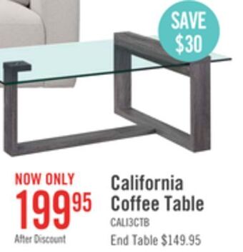 The Brick California coffee table offer