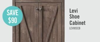 The Brick Levi shoe cabinet - hazelnut offer