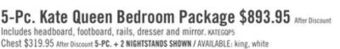 The Brick Kate 5-piece queen bedroom package - grey offer