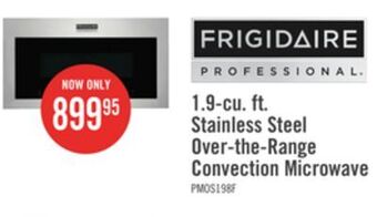 The Brick Frigidaire professional 1.9 cu. ft. over-the-range microwave with convection - pmos198caf offer