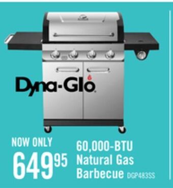 The Brick Dyna-glo 60,000 btu natural gas barbecue - dgp483ssn offer