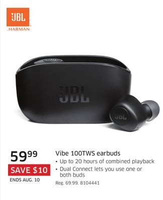 The Source Jbl vibe 100tws earbuds offer