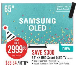The Brick Samsung s90c 65 4k oled tv offer