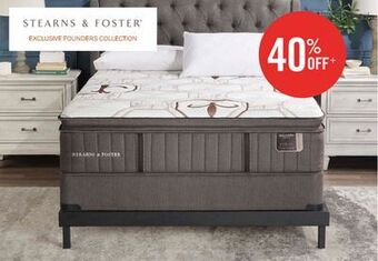 The Brick Stearns & foster founders collection crystal palace pillowtop king mattress offer