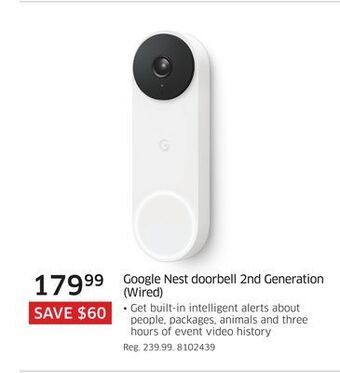 The Source Google nest doorbell 2nd generation (wired) offer