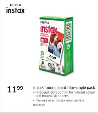 The Source Fujifilm instax mini instant film–single pack offer
