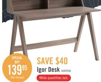 The Brick Igor desk offer