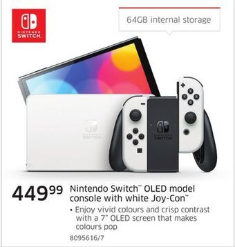The Source Nintendo switch™ oled model console with white joy-con offer