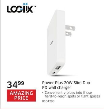 The Source Logiix power plus 20w slim duo pd wall charger offer