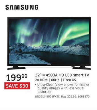 The Source Samsung 32 m4500a hd led smart tv offer