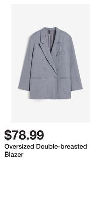 H&M Oversized double-breasted blazer offer