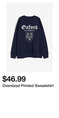 H&M Oversized printed sweatshirt offer