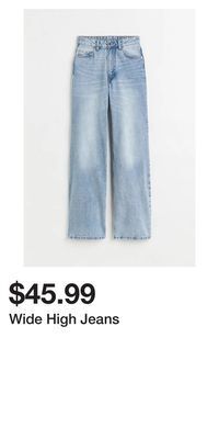 H&M Wide high jeans offer
