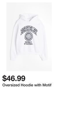 H&M Oversized hoodie with motif offer