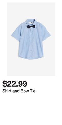 H&M Shirt and bow tie offer