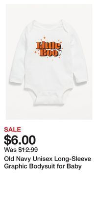 Old Navy Old navy unisex long-sleeve graphic bodysuit for baby offer