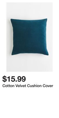 H&M Cotton velvet cushion cover offer