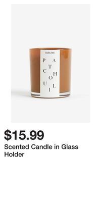 H&M Scented candle in glass holder offer