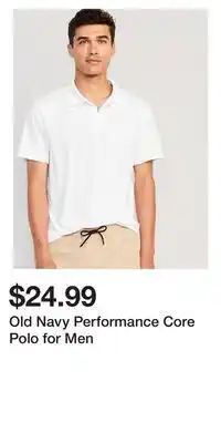 Old Navy Old navy performance core polo for men offer