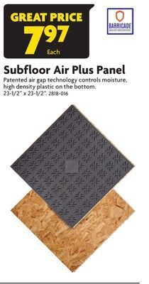 Home Hardware Subfloor air plus panel offer