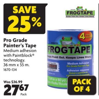 Home Hardware Pro grade painter's tape offer